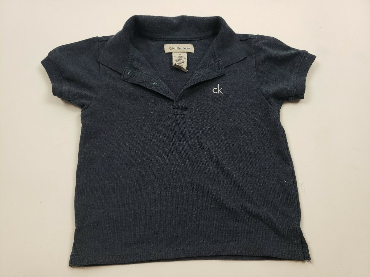 Calvin klein Jeans Baby Boy Blue Polo Tshirt Cat Jack Tshirt
