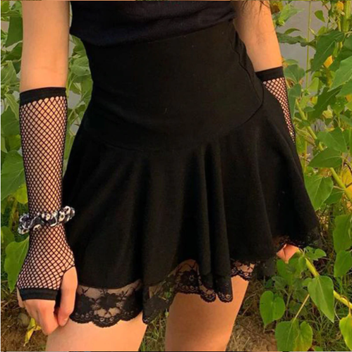 Pleated Mini Skirt Gothic Streetwear 