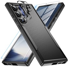 For Samsung S26 Ultra S25 S24 Hybrid Slim Heavy Duty Hard Case Screen Protector