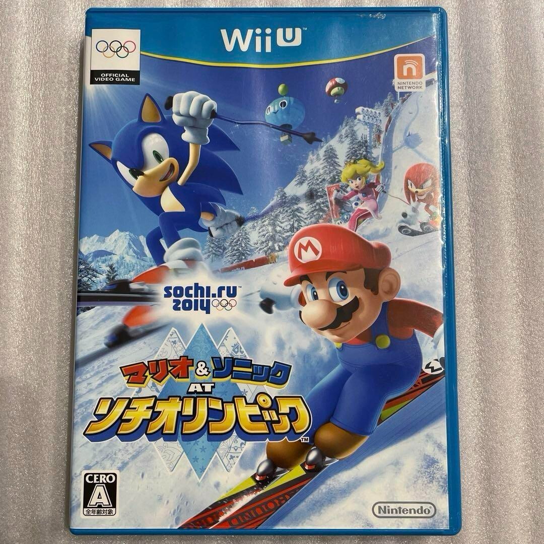 Sonic & Mario at Sochi Olympics Nintendo WiiU Game Japan Import  