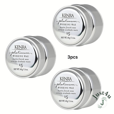 Kenra Platinum Working Wax Matte Finish 15 - 1.4oz.  (3PACK)