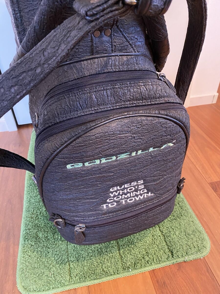 GODZILLA Limited Edition golf bag carry cart caddy bag rare GODZILLA Limited Edition golf bag carry cart caddy bag rare