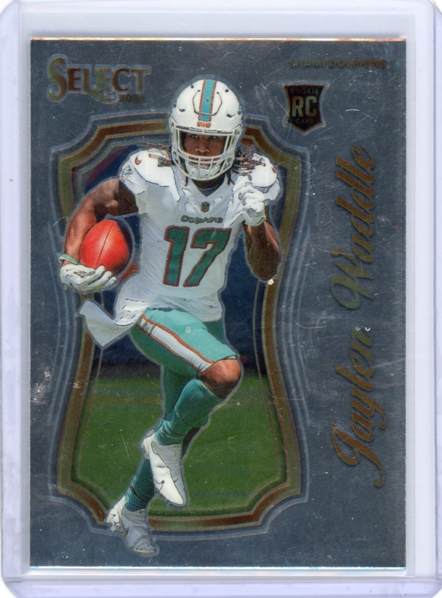 2021 Panini Select Jaylen Waddle ROOKIE Silver Prizm Certified # SCR-13 Dolphins