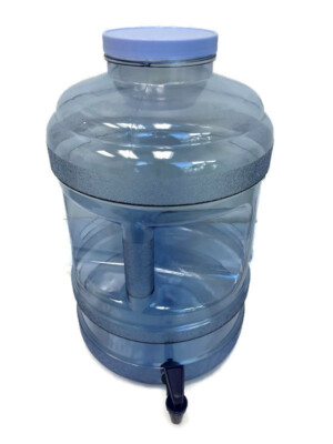 BPA Free Gallon Water Bottle Jug with Big-Mouth Dispensing Valve Spigot 