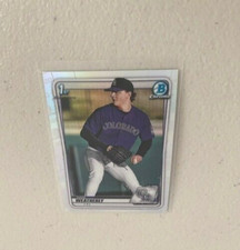 2020 Bowman Chrome Refractor Sam Weatherly 1st Bowman #BD-109 Colorado Rockies
