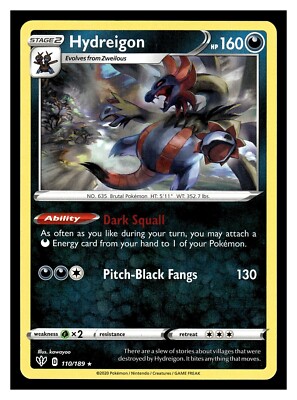 Pokemon Darkness Ablaze Hydreigon 110/189 | eBay