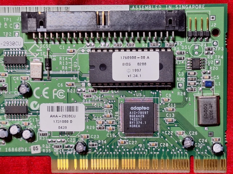 Vintage Adaptec AHA-2930CU - Ultra SCSI Expansion Card - NEW - Image 2 of 4