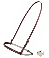 Double Rope Noseband w/Hand Laced Leather Nose Premium by Professionals Choice