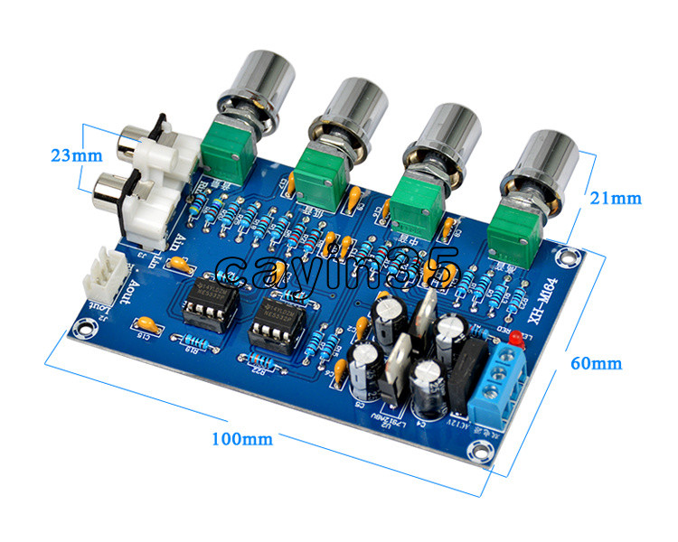 Preamplificatore Stereo 12-24V Scheda Preamplificatore Stereo NE5532 - Alimentazione 12-24V CA, Per Amplificatori Audio Scheda Preamplificatore Universale - Foto 4