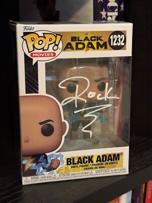 Dwayne The Rock Johnson ''Black Adam'' Funko Pop Hand-Signiert #1232 - Autogramm