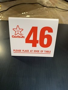 Carls Jr Table Number | eBay