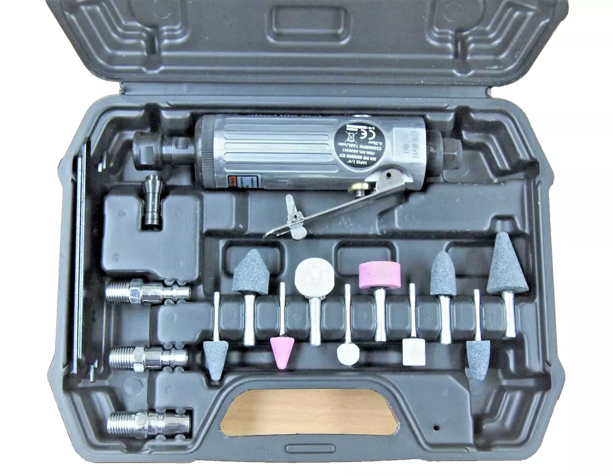 16PC Air Straight Die Grinder Kit 1 4