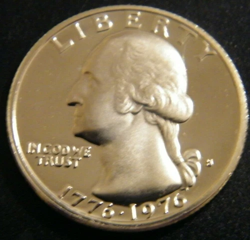 1976 S Washington 40% Silver Quarter Gem Cameo Proof Bicentennial US Coin