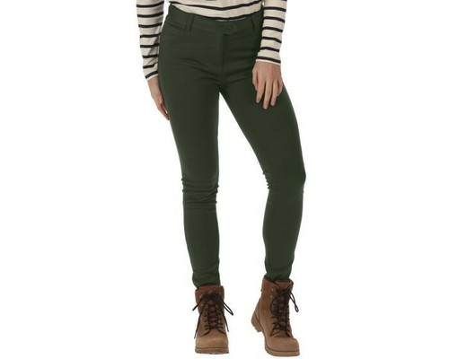 Dark Khaki Seren Treggings Trousers Uk 