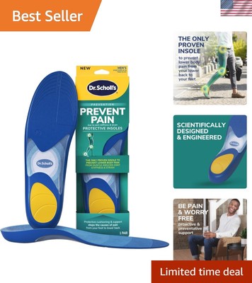 Tri-Protect System Men's Insoles - Ultimate Shock Absorption for Foot Wellness