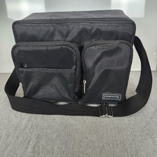 Conductor Series Black Nylon CD DVD Blu-ray Double Storage Case Shoulder Bag