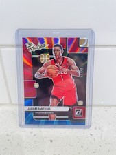 2022-23 Donruss Jabari Smith Jr The Rookies Red/Blue Laser Holo RC 04/15 #3