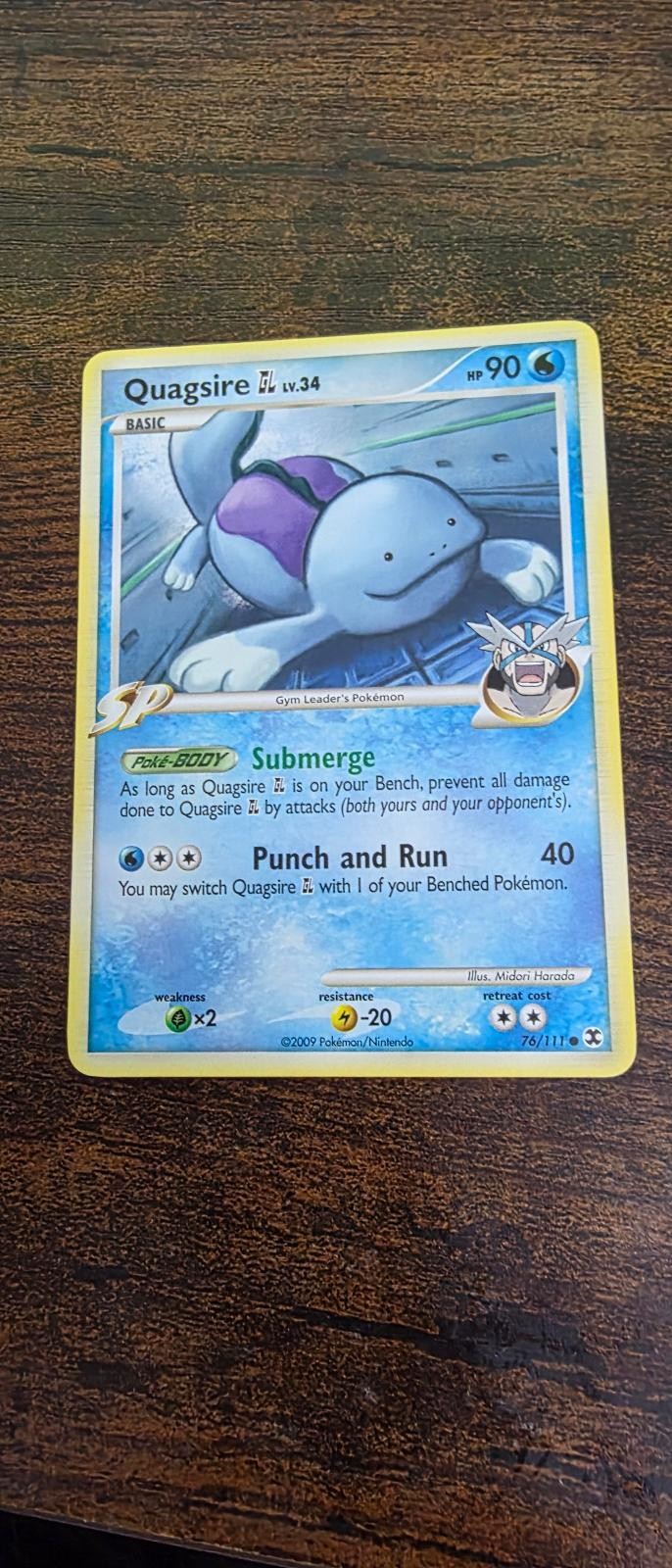 Quagsire GL 76/111 Common Rising Rivals Pokemon Lightly Played