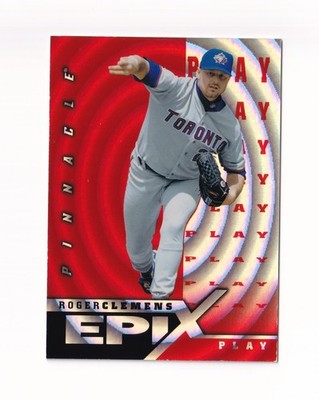 1998 Zenith Epix Orange #E16 Roger Clemens