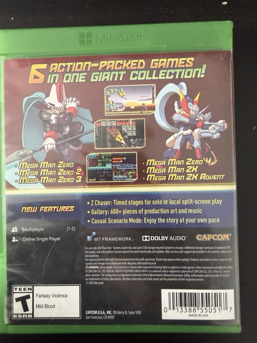 Mega Man Zero/ZX Legacy Collection Complete with Original Case for