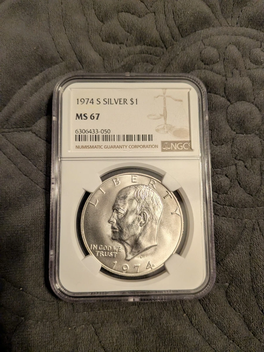 MS 67 Graded 1974 Eisenhower Dollars (1971-1978) for sale | eBay