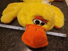 DanDee Plush Duck Platypus 30" Stuffed Yellow Floppy Pillow Dan Dee