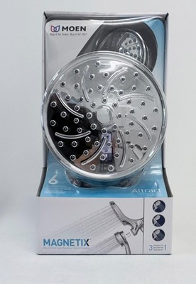 Attract Magnetix  26008 6-Spray Dual Wall Mount Fixed and Handheld Shower