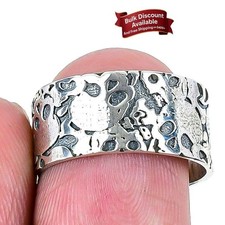 Traditional Look Stone Daughter Statement Trendy Ring Size 8 925 Sterling Silver
