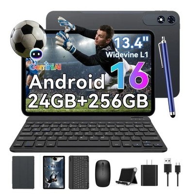 TABWEE T60 Pro Andriod 15 Tablet 13.4'' IPS Display 24GB+256GB 10000mAh Octa Core
