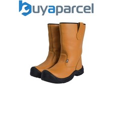 Image of Scan JC-B917 Size 8 Texas Lined Rigger Boots Tan UK 8 EUR 42 SCAFWTEXAS8