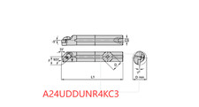 1PCS    ORIGINAL    INSERTS   &lrm;  A24UDDUNR4KC3