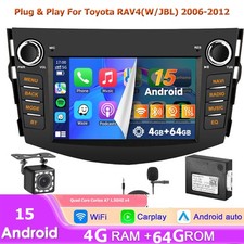 For 2006-2012 Toyota Rav4 Jbl Amp 7 Touch Screen Android 15 Car Stereo Wifi Gps
