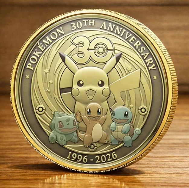 PKM 30th Anniversary 1996-2026 Gotta Catch 'Em All! Gold/ Silver Coin