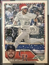2023 Topps Holiday | Kris Bryant Santa Hat SP #H127 Colorado Rockies