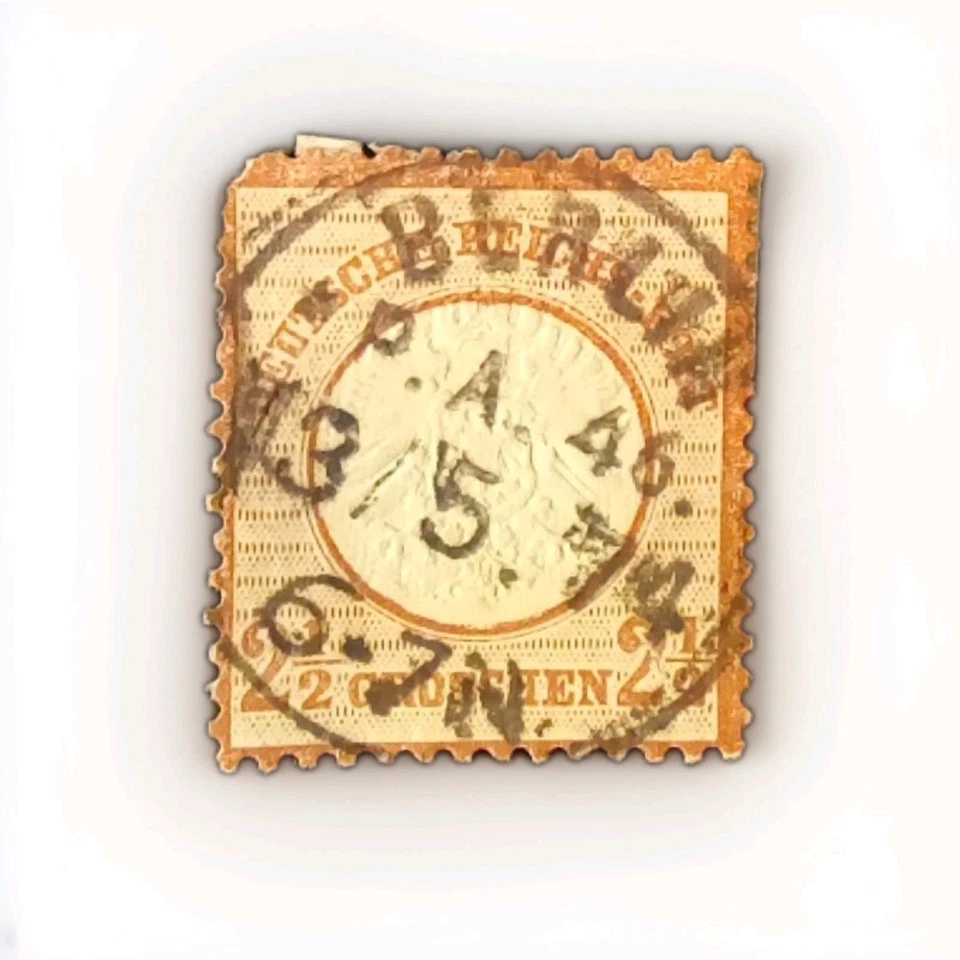 Alemania Scott 19a 2 1/2 Gruschan Águila Grande Foto 3 de 4