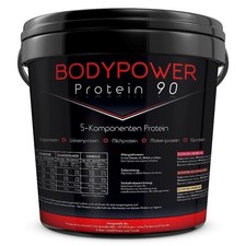 (12,60 EUR/kg) Body Power Protein 90 5kg Eimer Eiweiß BCAA 5000g oder 4 kg Dose