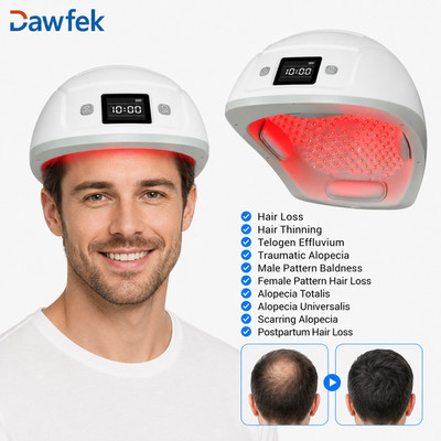 650nm 448 Diodes Laser Hair Growth Cap for Male Pattern Baldness Hair Loss