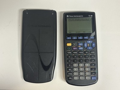 Texas Instruments TI-89 Black Graphing Calculator W/Cover Tested Working