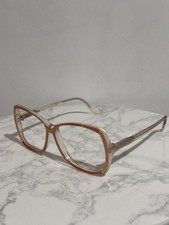 Rodenstock Margaret Eyeglass Frames 58/12 145 Brown Clear Vintage