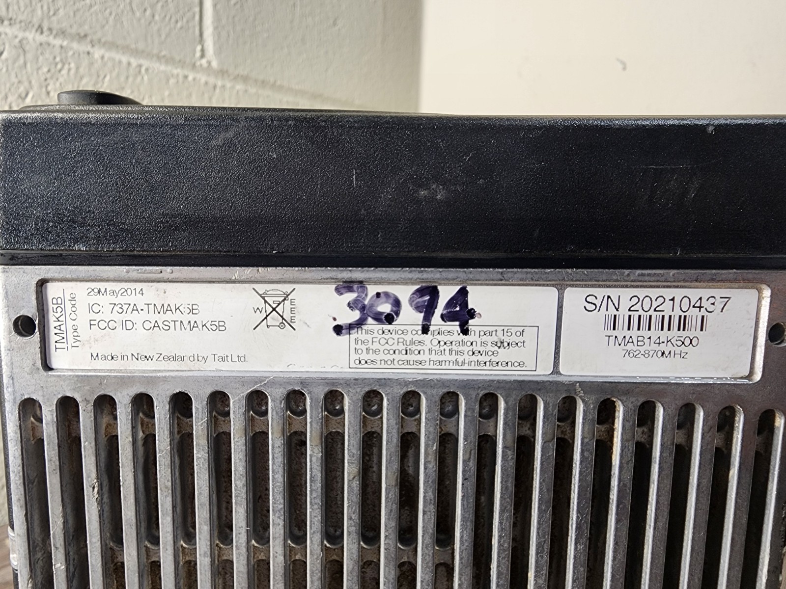 TAIT TM8105 TMAB14-K501 762-870MHZ CCDI MDC Mobile Data Radio