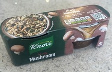 FULL BOX of 8 Packs Knorr Hearty Mushroom Stock Pot (4 x 28g) TOTAL 32 POTS