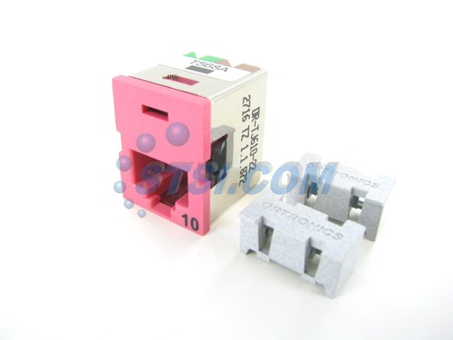 Jack Ortronics OR-TJ610-22 Clarity TracJack Cat6a 10G, rojo claro ~STSI - Imagen 3 de 4