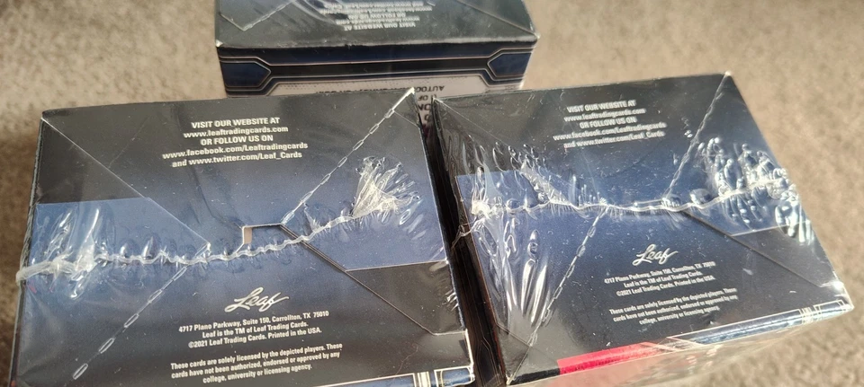 Lot of 3 2021 leaf multi sport blaster packs. Sealed slab in each box Brand New - Image 2 of 4