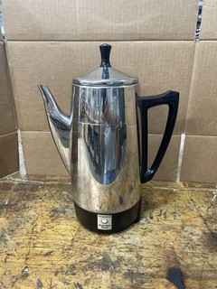 Vintage Presto 12 Cup Stainless Steel Coffee Percolator Model #0281104 MCM