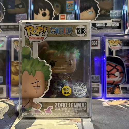 Funko Pop One Piece #1288 Zoro Enma Glows Special Protective Case