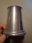 Vintage Pewter Beer Mug Glass Bottom — photo 6