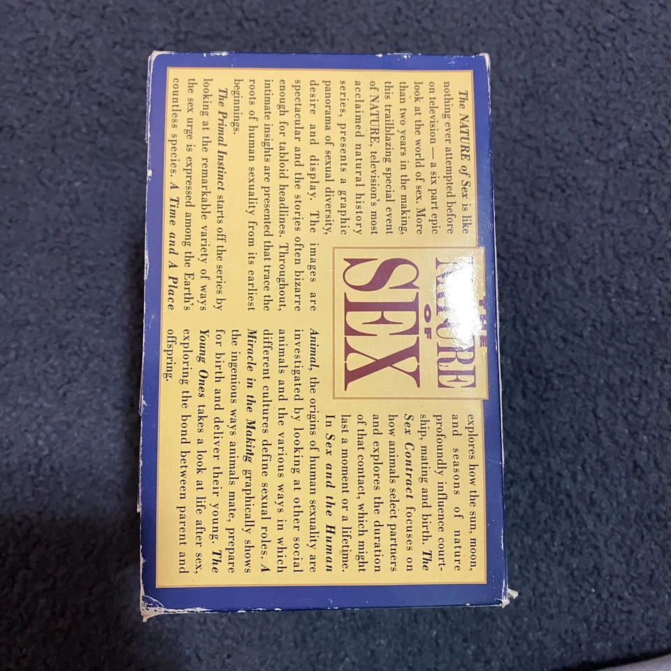 The Nature of Sex VHS Box Set Collection VG - Image 4 of 4