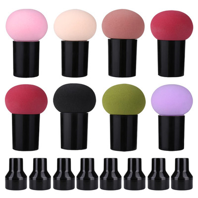 8 Pcs Mushroom Makeup Sponges with Handle, Makeup Sponge Kit Makeup Beauty Tool