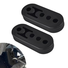 2PCS Rubber Exhaust Hangers, 4 Holes EPDM Muffler Hanger, Car Exhaust Pipe Su...