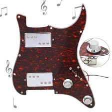 HH Electric Guitar Pickguard Two Humbucker Pickups Prewired Loaded Pickguard